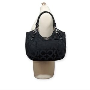 Coach Vintage Madison Abigail Op-Art Sateen Shoulder Bag EUC No. 18648
